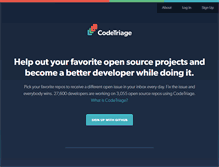 Tablet Screenshot of codetriage.com